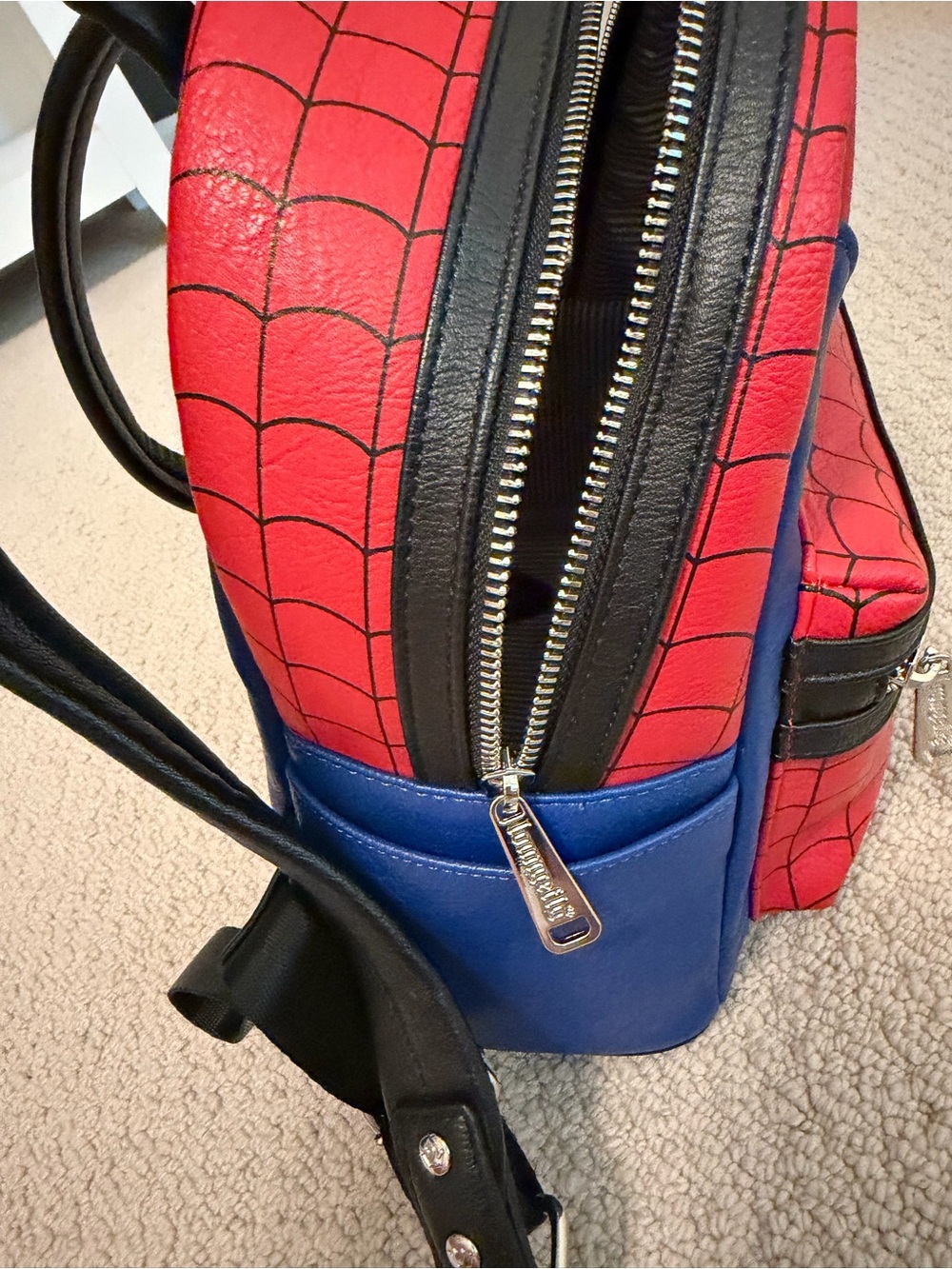 Loungefly Spider-Man Red & Blue Kids Mini Backpack - Picture 4 of 5